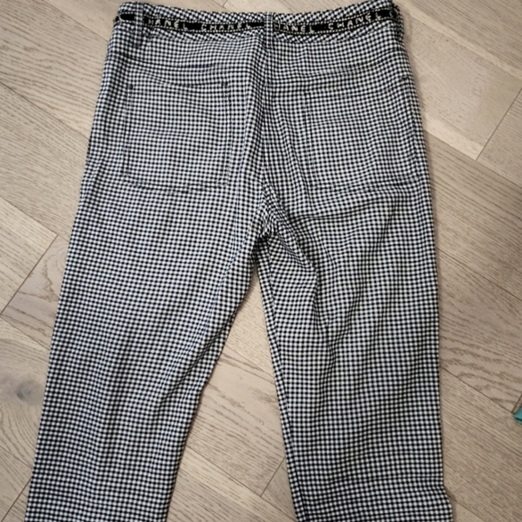 Authentic Chanel boutique logo waistband skinny gingham trousers - Picture 7 of 8